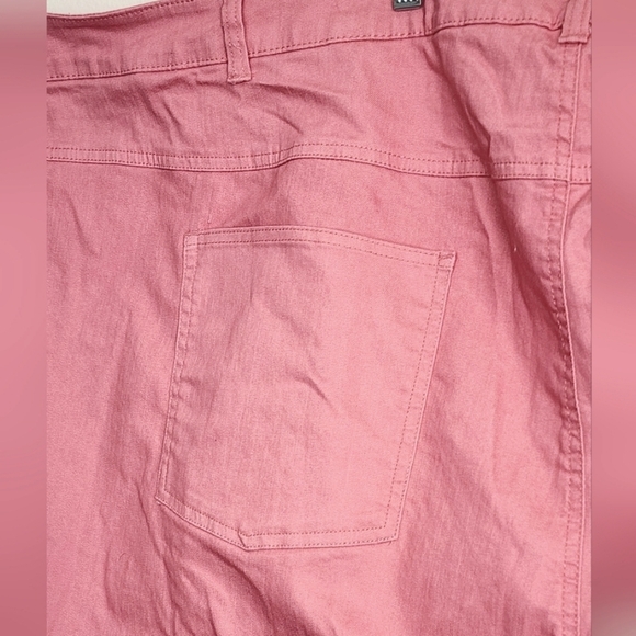 Woman Within Plus Size Pink Denim Embroidered Capris. Sz 42W (NWT) - Picture 12 of 12